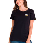 Polera Manga corta Casual Mujer WOMEN'S TRADEMARK TEE Negro CAT