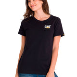 Polera Manga corta Casual Mujer WOMEN'S TRADEMARK TEE Negro CAT