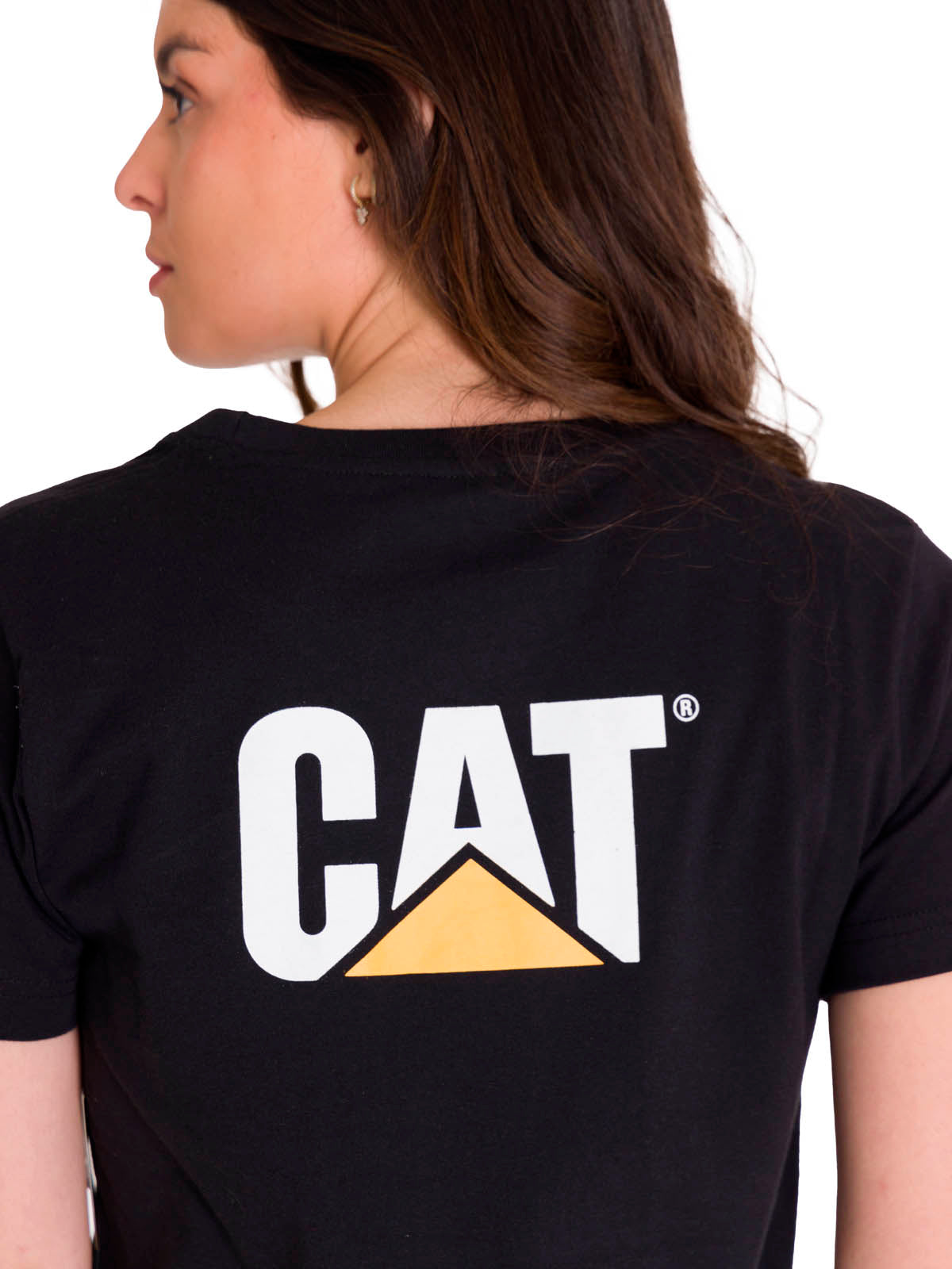 Polera Manga corta Casual Mujer WOMEN'S TRADEMARK TEE Negro CAT
