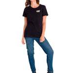 Polera Manga corta Casual Mujer WOMEN'S TRADEMARK TEE Negro CAT