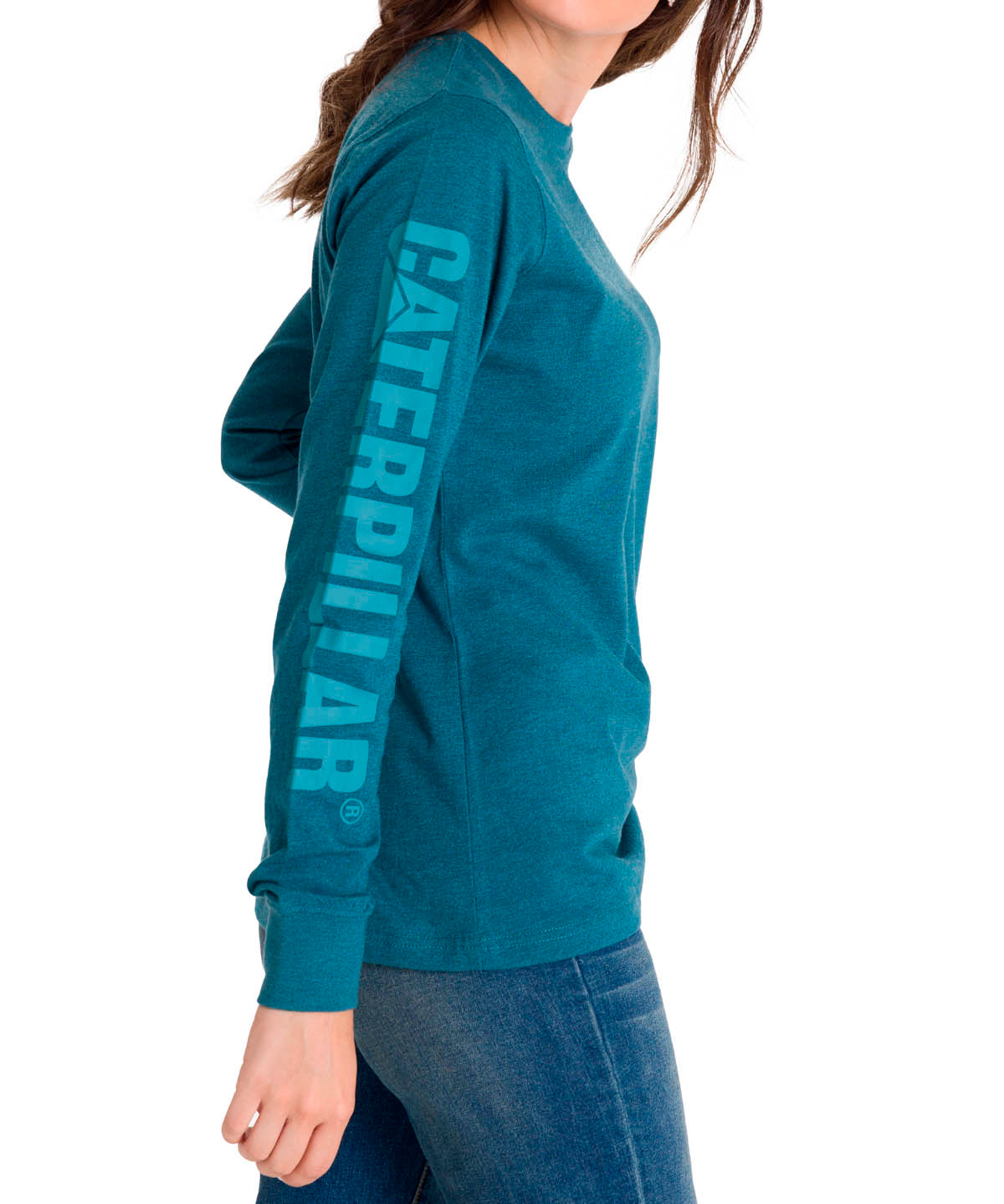 Polera Manga Larga Mujer Trademark Banner Celeste CAT