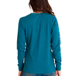 Polera Manga Larga Mujer Trademark Banner Celeste CAT