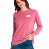 Polera Manga Larga Mujer Trademark Banner Tee Ciruela Cat