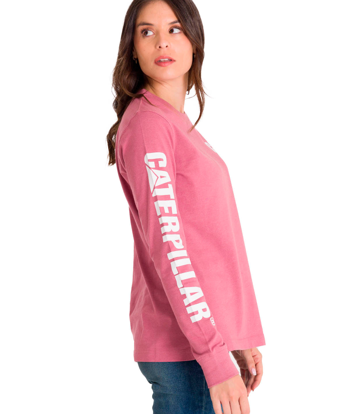 Polera Manga Larga Mujer Trademark Banner Tee Ciruela Cat