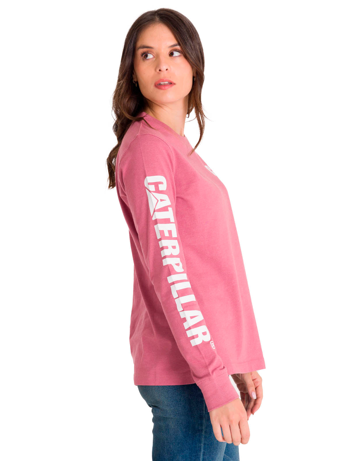 Polera Manga Larga Mujer Trademark Banner Tee Ciruela Cat