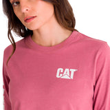 Polera Manga Larga Mujer Trademark Banner Tee Ciruela Cat