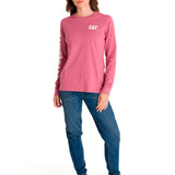 Polera Manga Larga Mujer Trademark Banner Tee Ciruela Cat