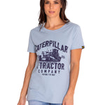 Polera Manga Corta Casual Mujer Women'S Graphic Tee Azul Cat
