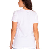 Polera Manga Corta Casual Mujer Women'S Graphic Tee Blanco Cat