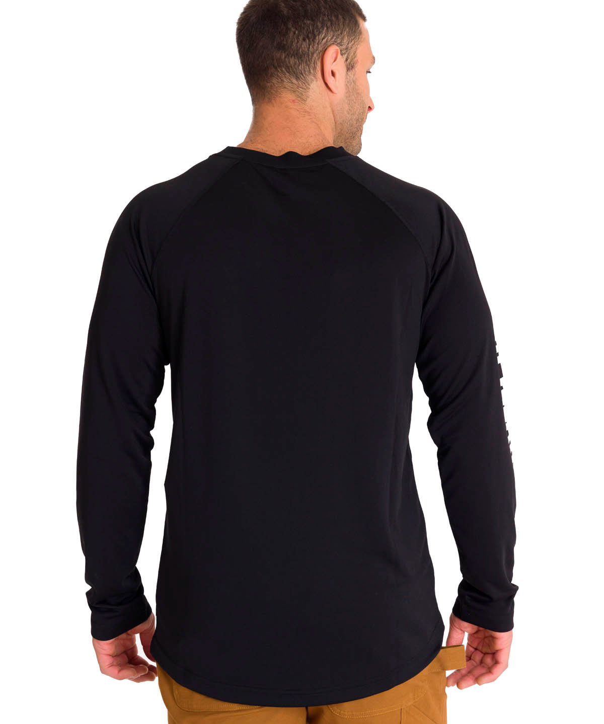 Polera Manga Larga Hombre LIGHTWEIGHT COOLING L/S CREW TEE Negra Cat