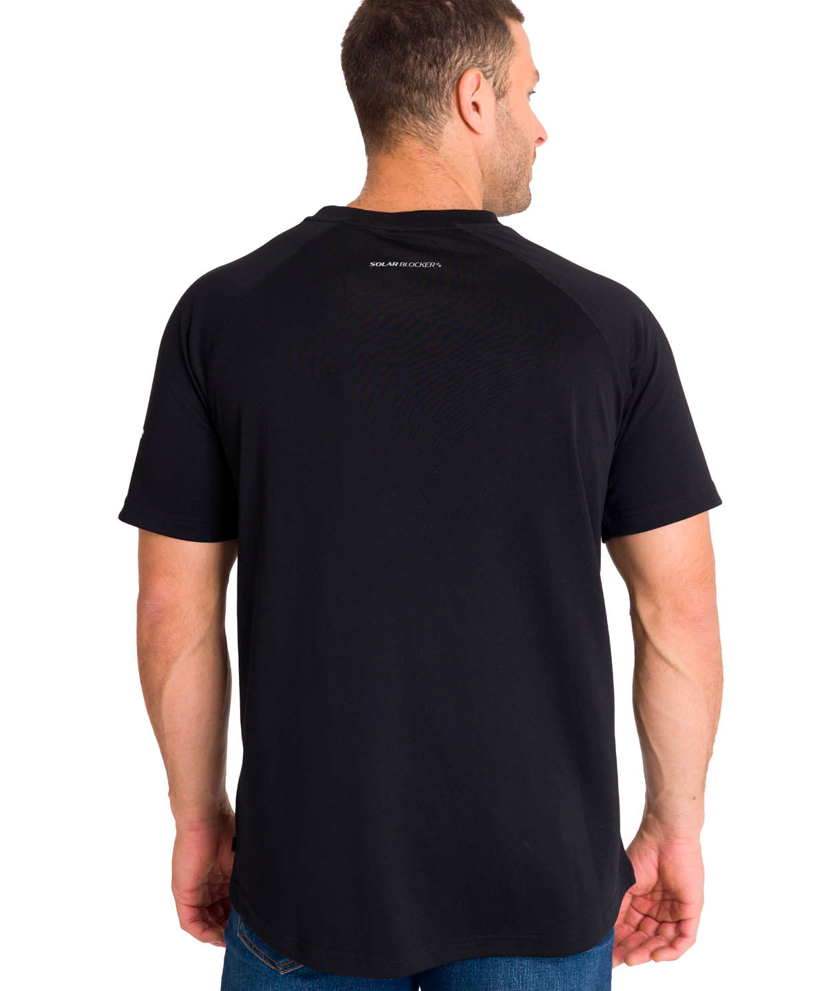 Polera Manga Corta Hombre LIGHTWEIGHT COOLING S/S CREW TEE Negra Cat