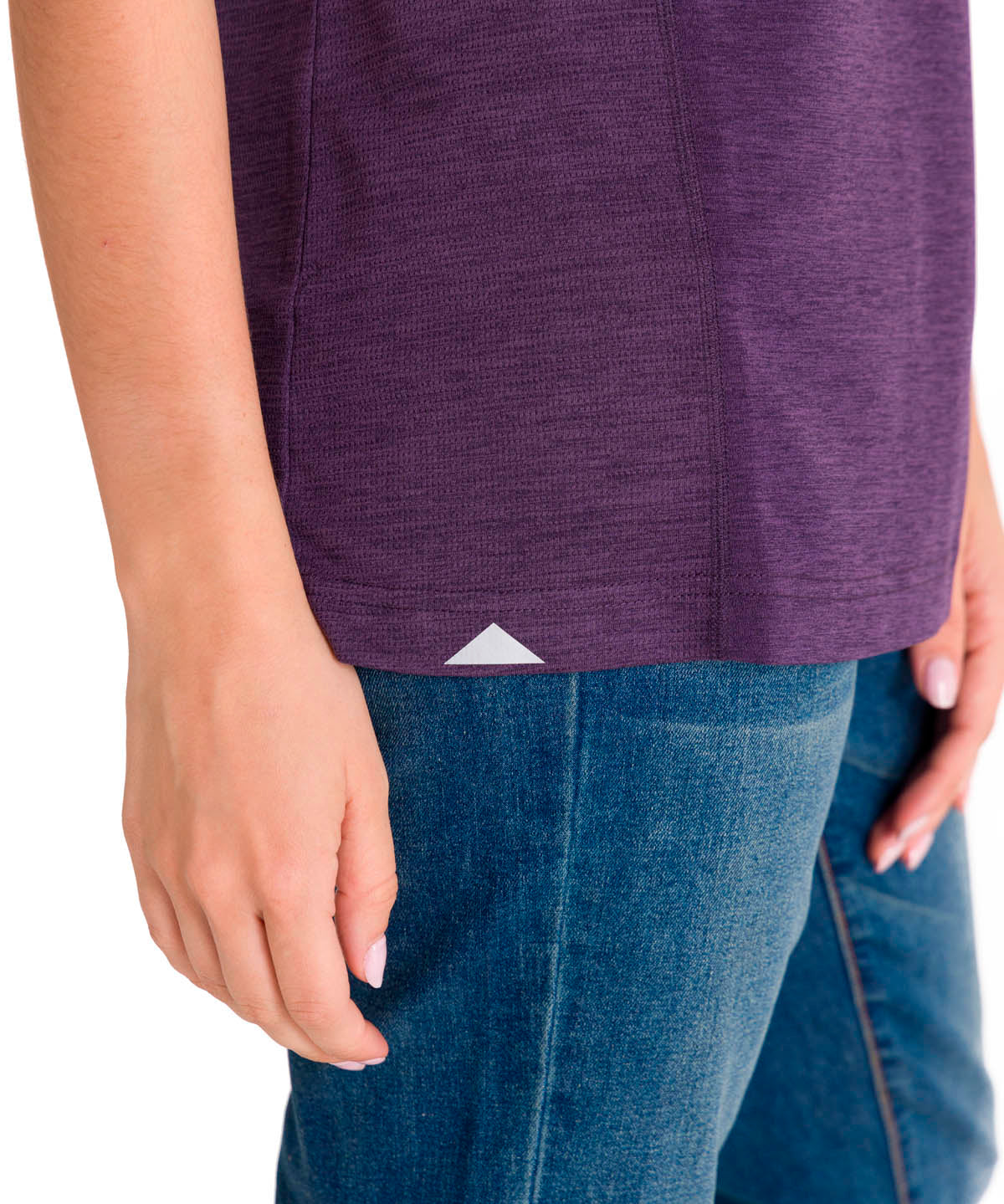 Polera Manga Corta Mujer LIGHTWEIGHT COOLING S/S CREW TEE Morada Cat