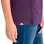 Polera Manga Corta Mujer LIGHTWEIGHT COOLING S/S CREW TEE Morada Cat