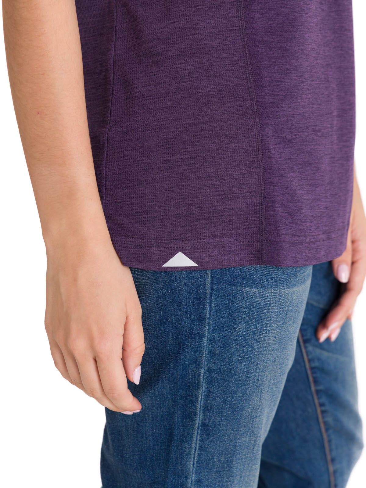 Polera Manga Corta Mujer LIGHTWEIGHT COOLING S/S CREW TEE Morada Cat