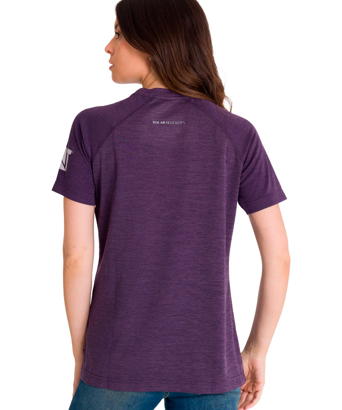 Polera Manga Corta Mujer LIGHTWEIGHT COOLING S/S CREW TEE Morada Cat