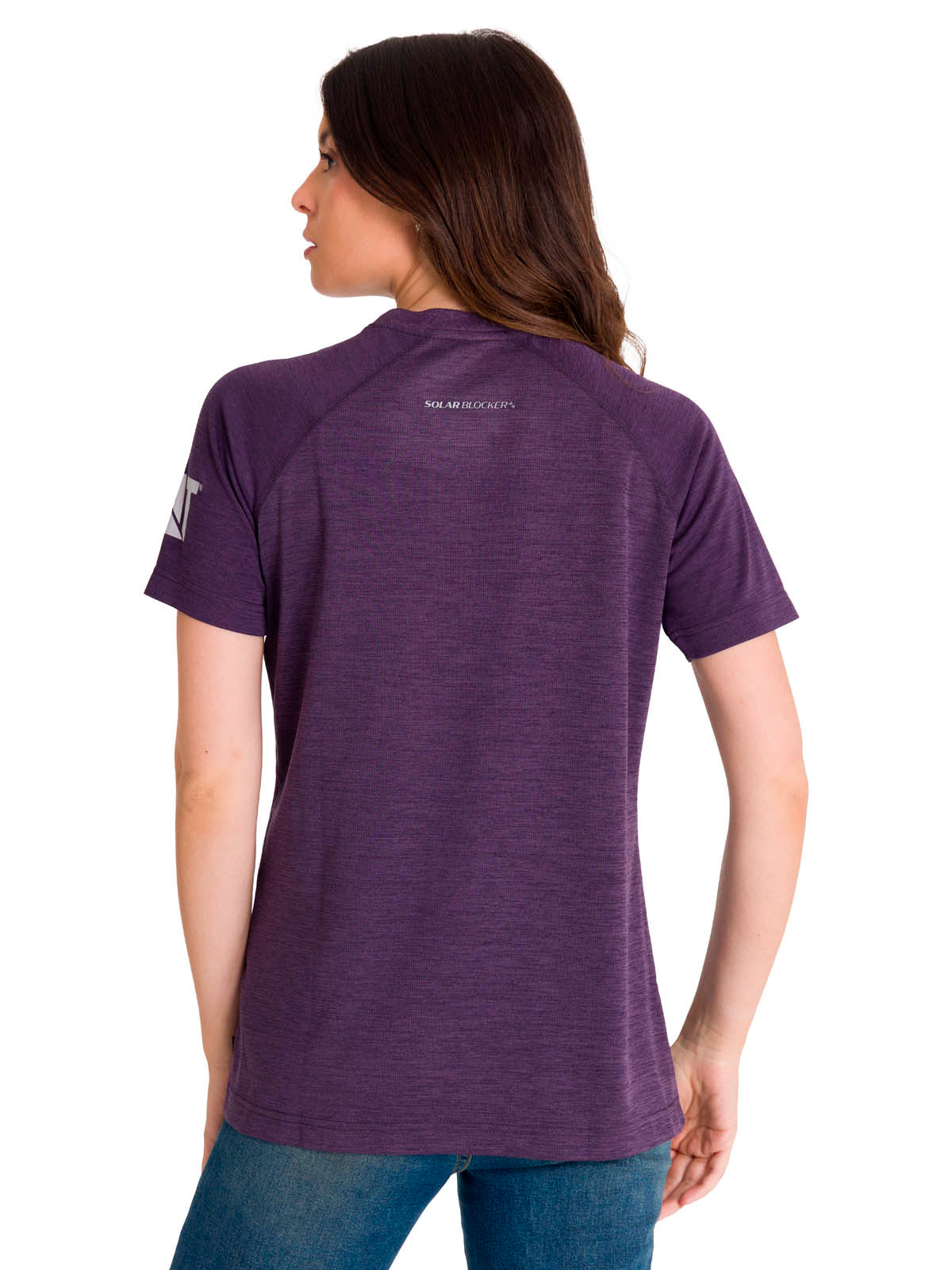 Polera Manga Corta Mujer LIGHTWEIGHT COOLING S/S CREW TEE Morada Cat