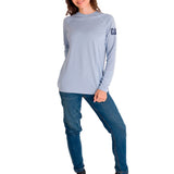 Polera Manga Larga Mujer WOMEN'S LIGHTWEIGHT COOLING L/S CREW Gris Cat