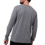 Polera Manga larga Hombre Tough Cut Pocket Gris Cat