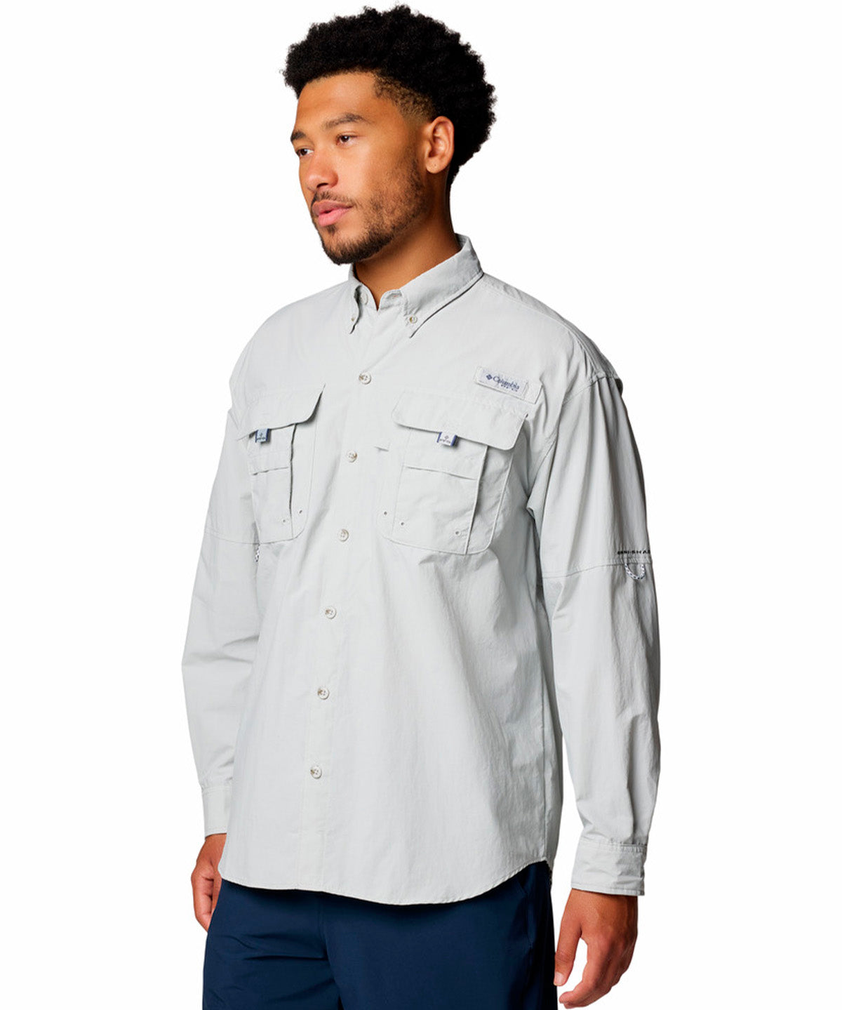 Camisa Manga Larga Hombre Bahama II Gris Columbia