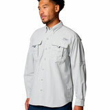 Camisa Manga Larga Hombre Bahama II Gris Columbia