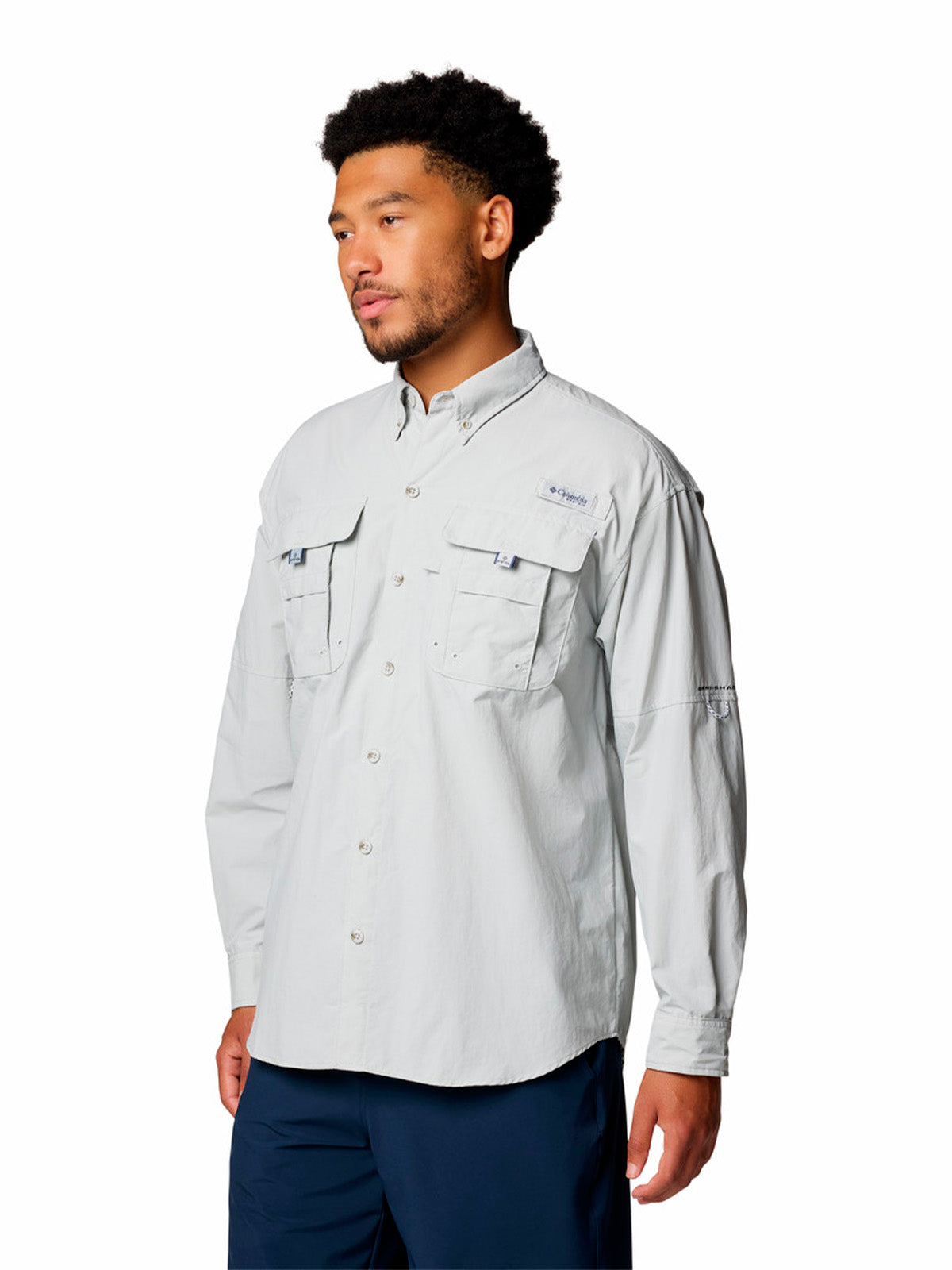 Camisa Manga Larga Hombre Bahama II Gris Columbia