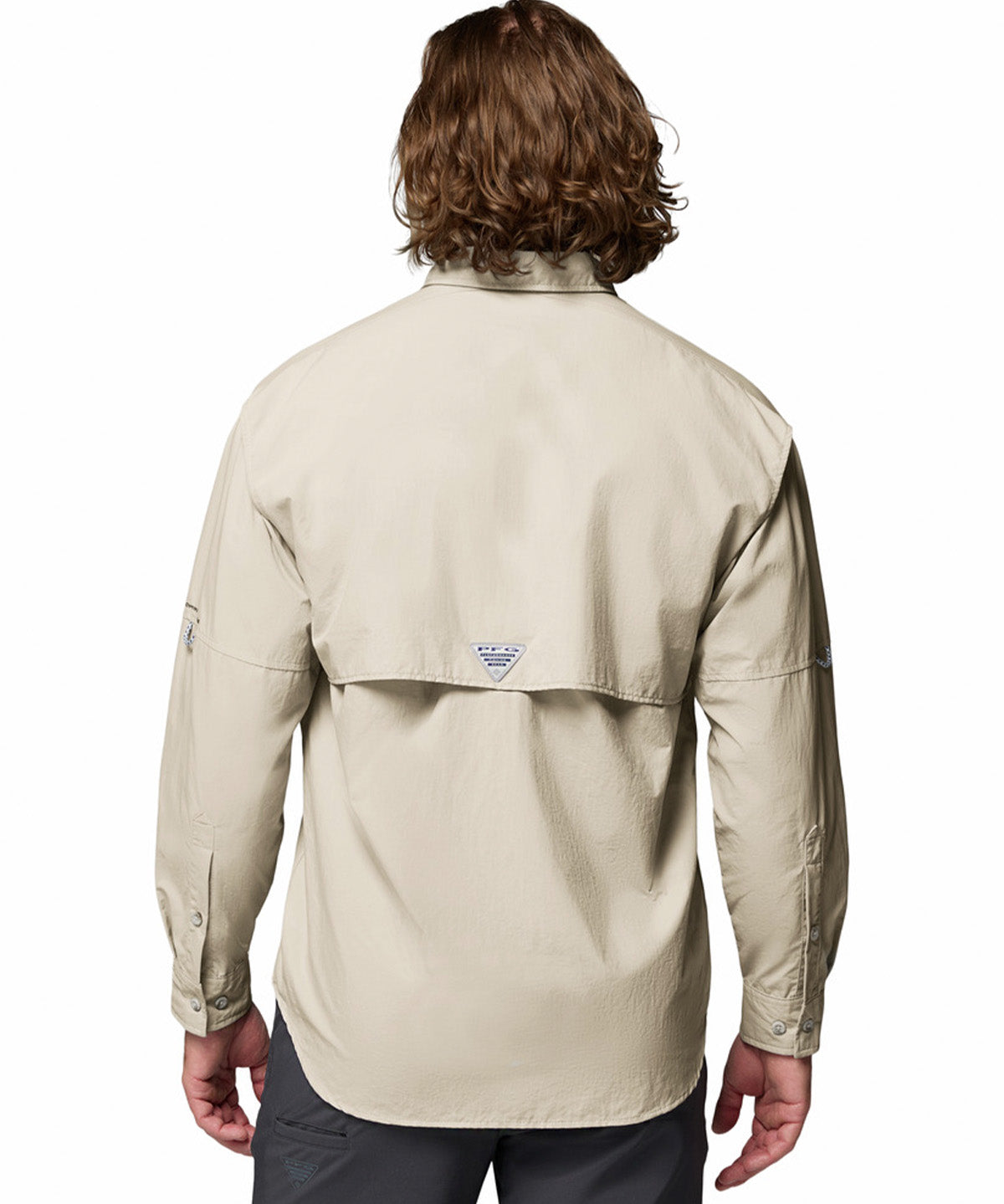 Camisa Manga Larga Hombre Bahama II Beige Columbia