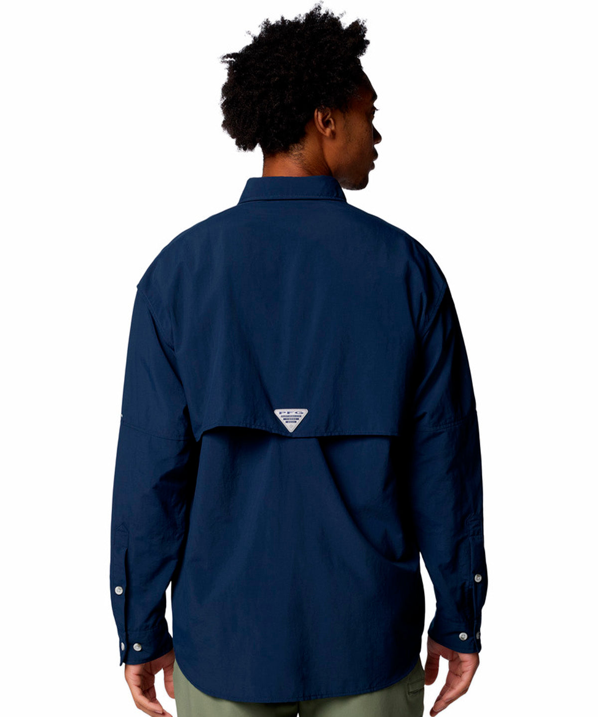 Camisa Manga Larga Hombre Bahama II Azul Columbia