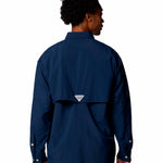 Camisa Manga Larga Hombre Bahama II Azul Columbia
