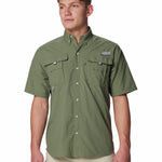 Camisa Manga Corta Hombre Bahama II Verde Columbia