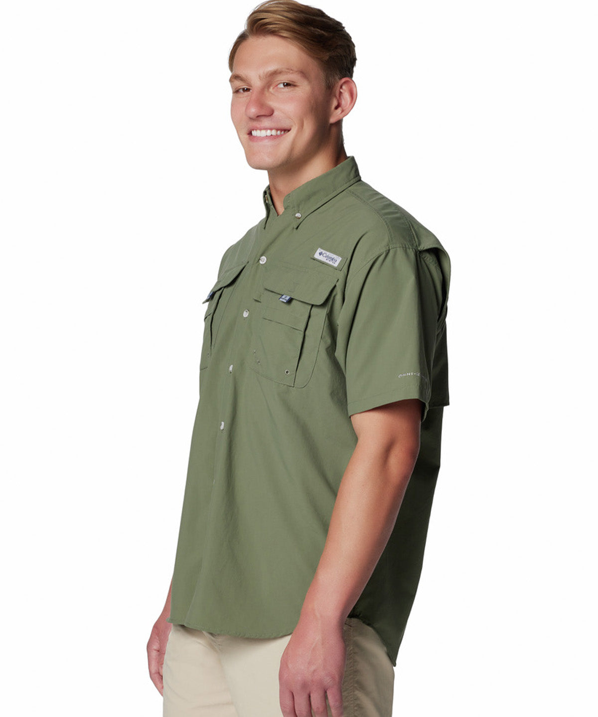 Camisa Manga Corta Hombre Bahama II Verde Columbia