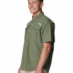Camisa Manga Corta Hombre Bahama II Verde Columbia