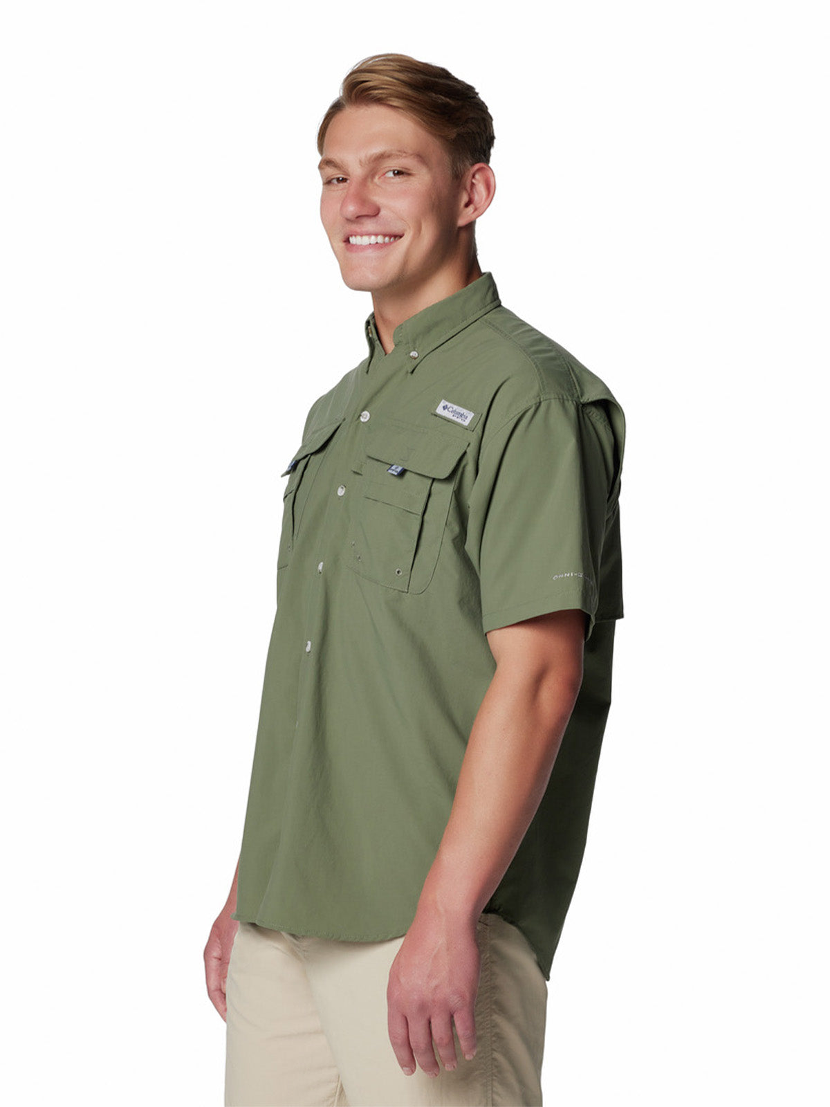 Camisa Manga Corta Hombre Bahama II Verde Columbia