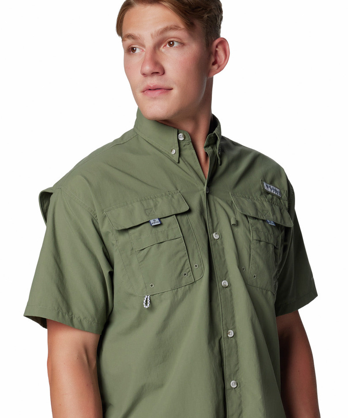 Camisa Manga Corta Hombre Bahama II Verde Columbia