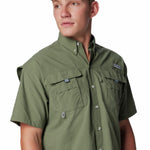 Camisa Manga Corta Hombre Bahama II Verde Columbia