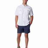 Camisa Manga Corta Hombre Bahama II Blanco Columbia