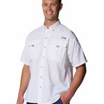 Camisa Manga Corta Hombre Bahama II Blanco Columbia