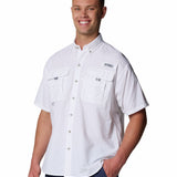 Camisa Manga Corta Hombre Bahama II Blanco Columbia