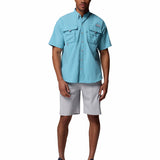 Camisa Manga Corta Hombre Bahama II Azul Columbia