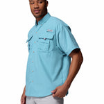 Camisa Manga Corta Hombre Bahama II Azul Columbia