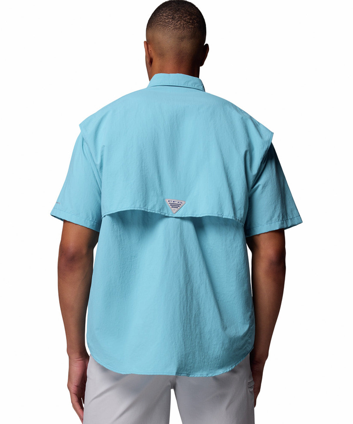 Camisa Manga Corta Hombre Bahama II Azul Columbia