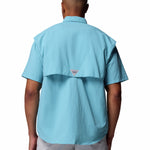 Camisa Manga Corta Hombre Bahama II Azul Columbia