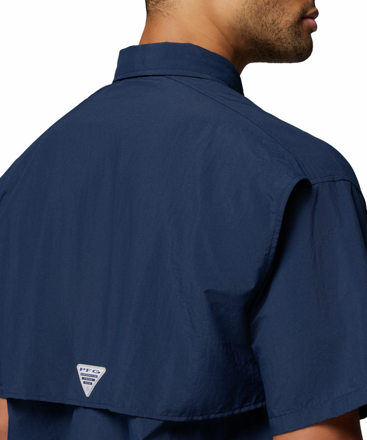 Camisa Manga Corta Hombre Bahama II Azul Columbia