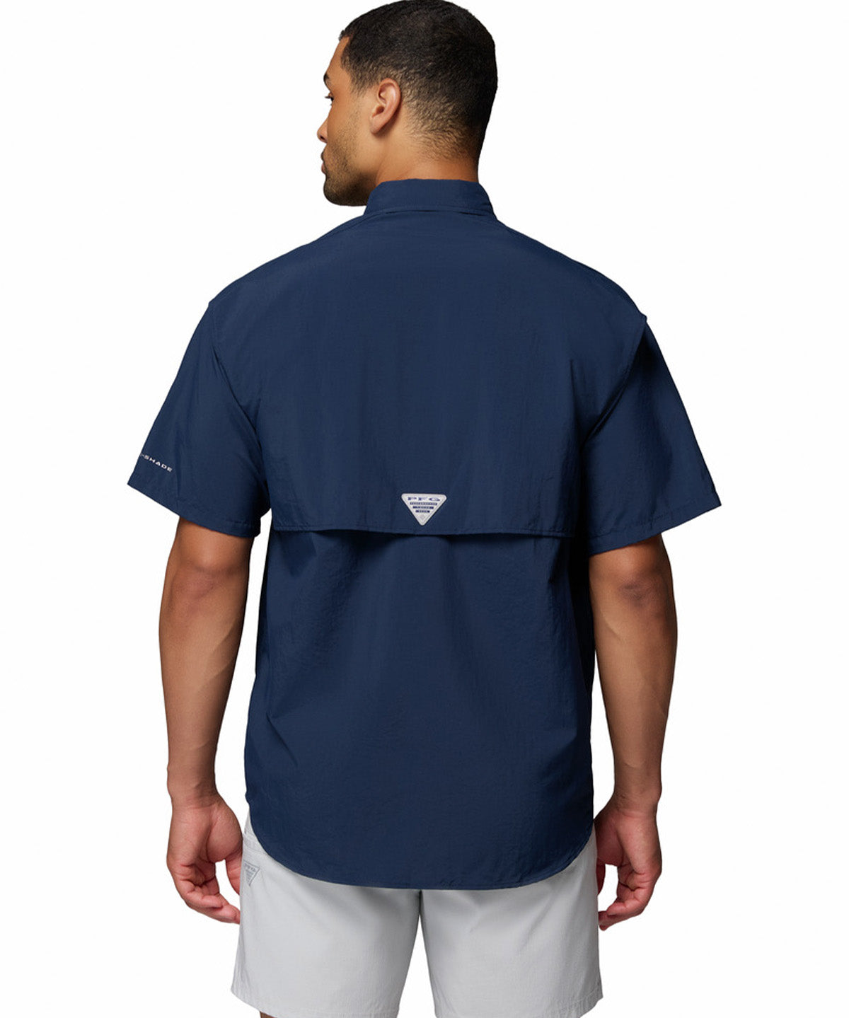 Camisa Manga Corta Hombre Bahama II Azul Columbia