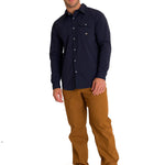 Camisa Manga Larga Casual Hombre LIGHTWEIGHT L/S WESTERN SHIRT Azul Marino Cat