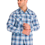 Camisa Manga Larga Casual Hombre LIGHTWEIGHT L/S WESTERN SHIRT Celeste Cat