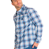 Camisa Manga Larga Casual Hombre LIGHTWEIGHT L/S WESTERN SHIRT Celeste Cat