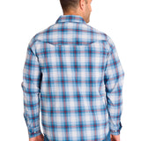 Camisa Manga Larga Casual Hombre LIGHTWEIGHT L/S WESTERN SHIRT Celeste Cat