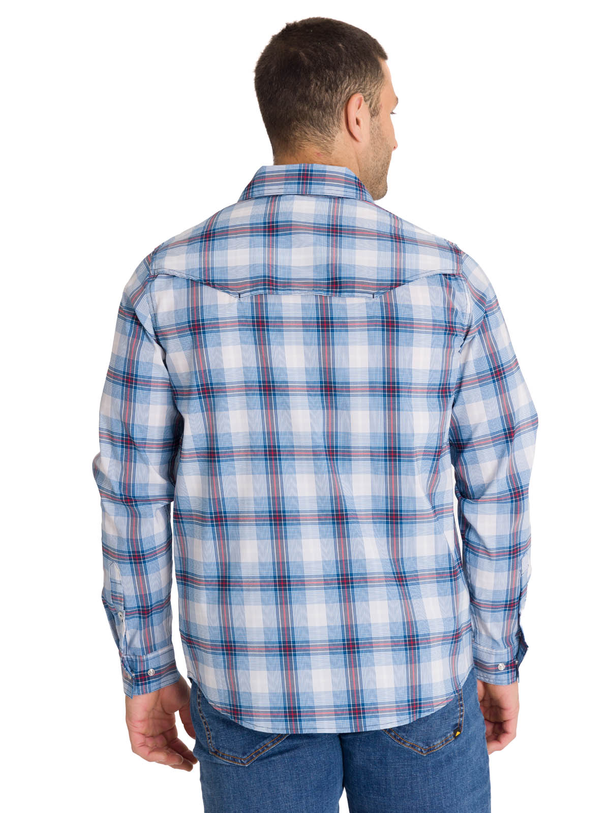 Camisa Manga Larga Casual Hombre LIGHTWEIGHT L/S WESTERN SHIRT Celeste Cat