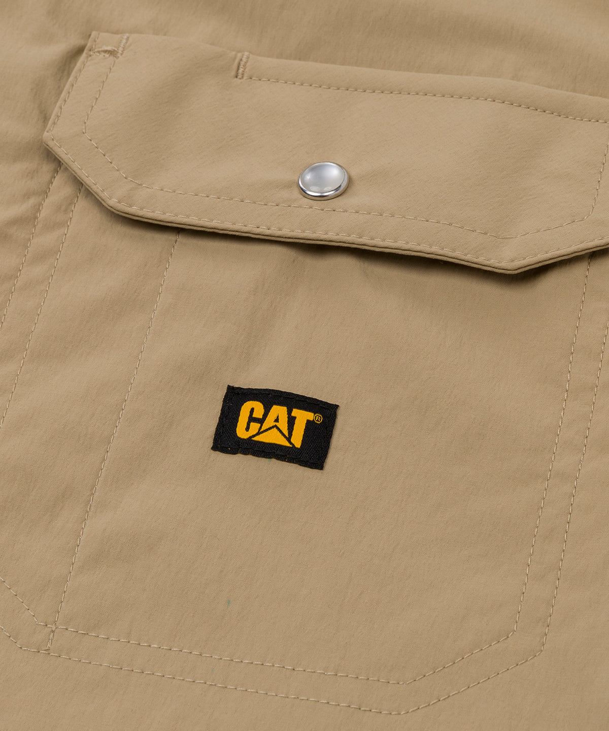Camisa Manga Larga Hombre Lightweight Western Beige CAT