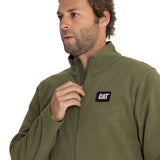 Polar Casual Hombre Microfleece Full Zip Verde Cat